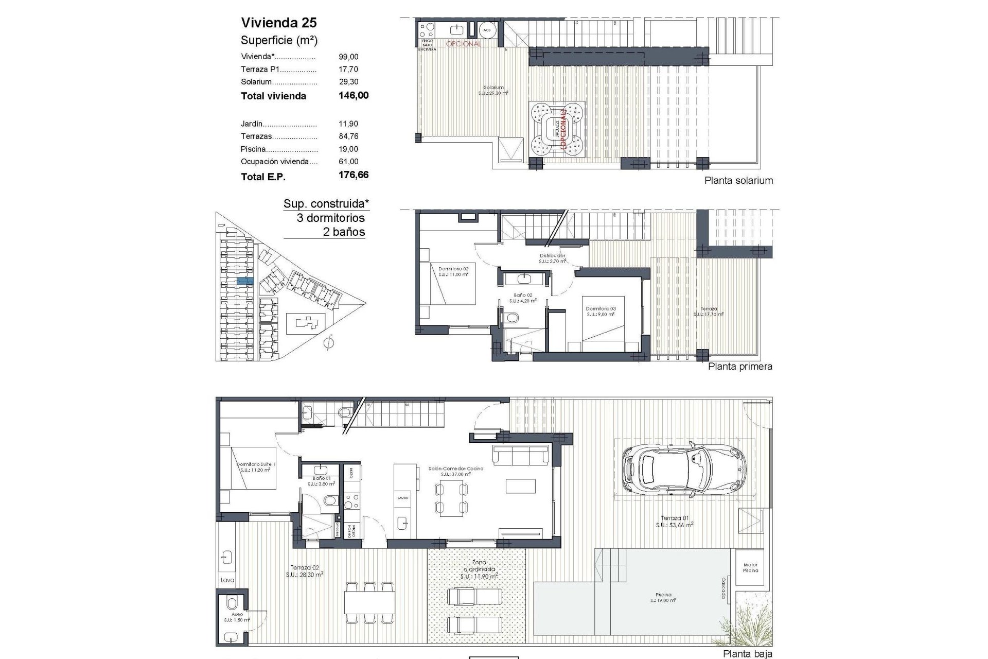 Obra nueva - Quad House -
Los Alcazares - Serena Golf