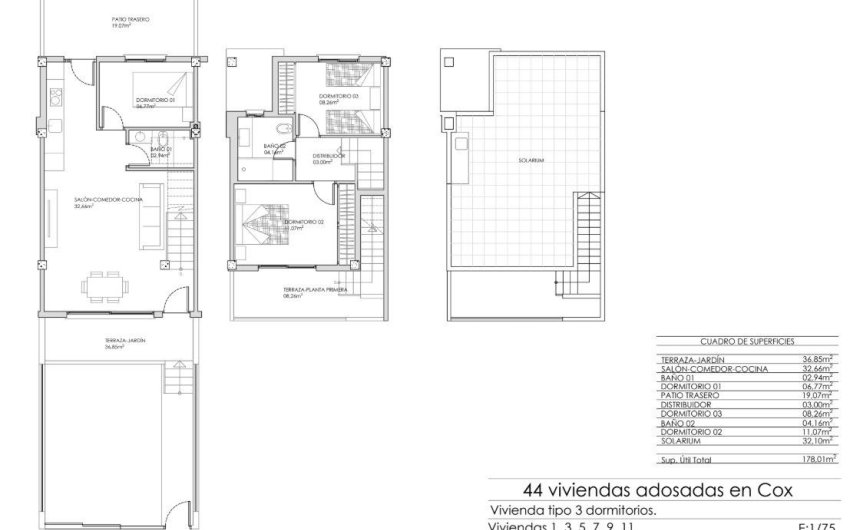 Obra nueva - Town House -
Cox - San Fernando