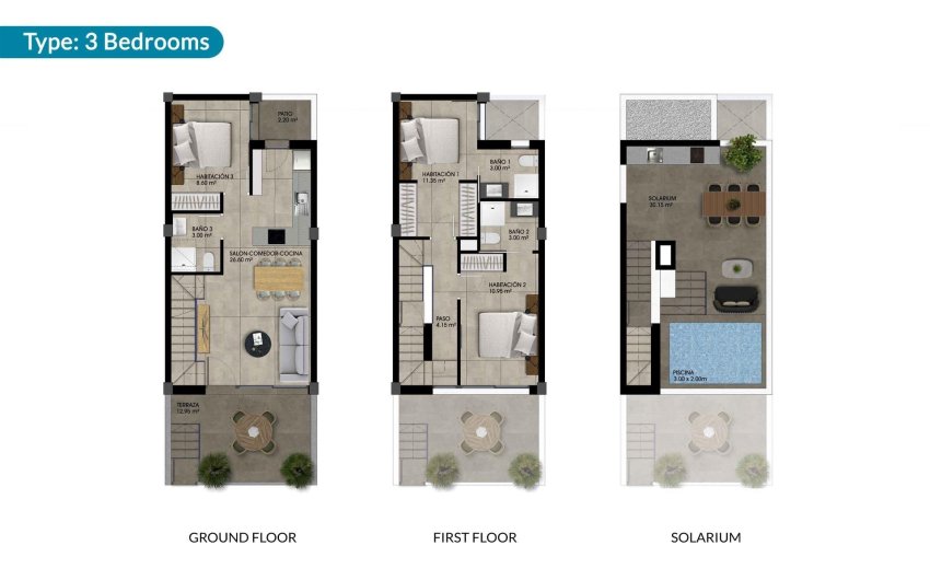 Obra nueva - Town House -
Dolores - Sector 2