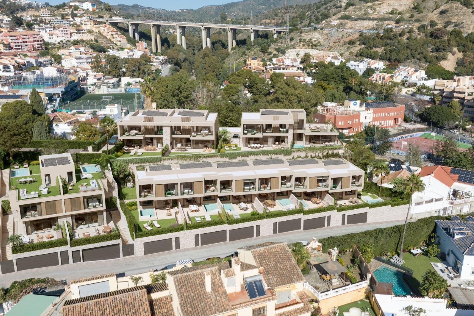 Obra nueva - Town House -
Málaga - Pedregalejo