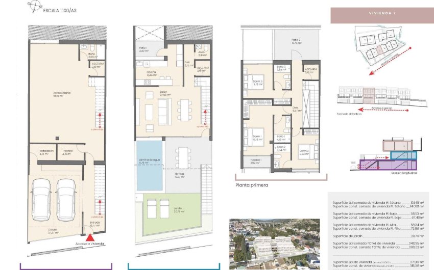 Obra nueva - Town House -
Málaga - Pedregalejo