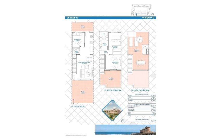 Obra nueva - Town House -
Pilar de la Horadada - Lo Monte