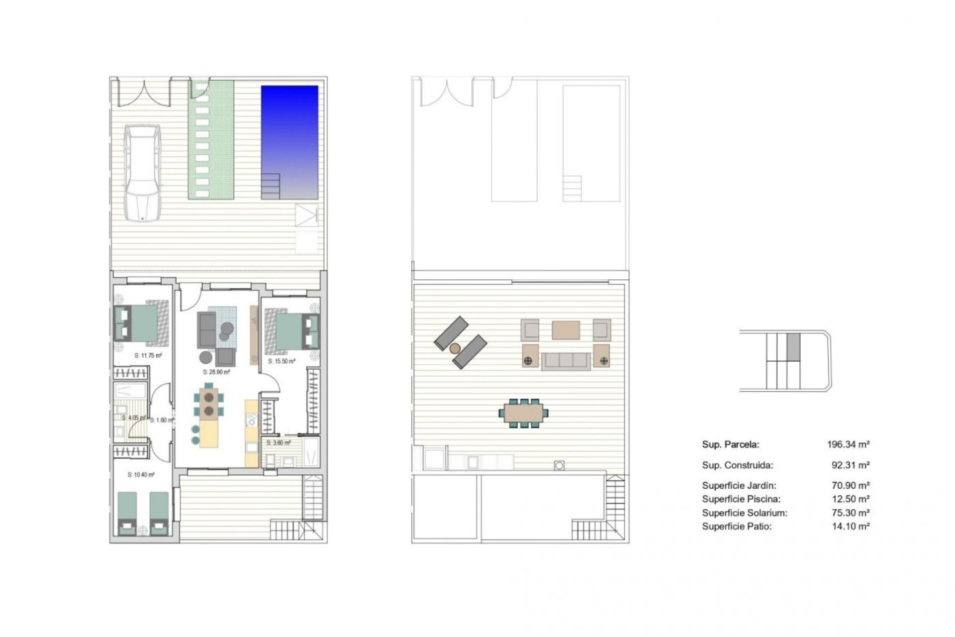 Obra nueva - Town House -
San Javier - Parque del doce