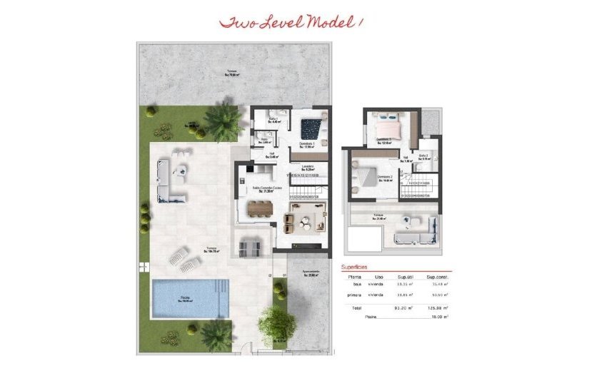 Obra nueva - Villa -
Baños y Mendigo - Altaona Golf