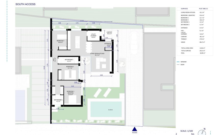 Obra nueva - Villa -
Baños y Mendigo - Altaona Golf