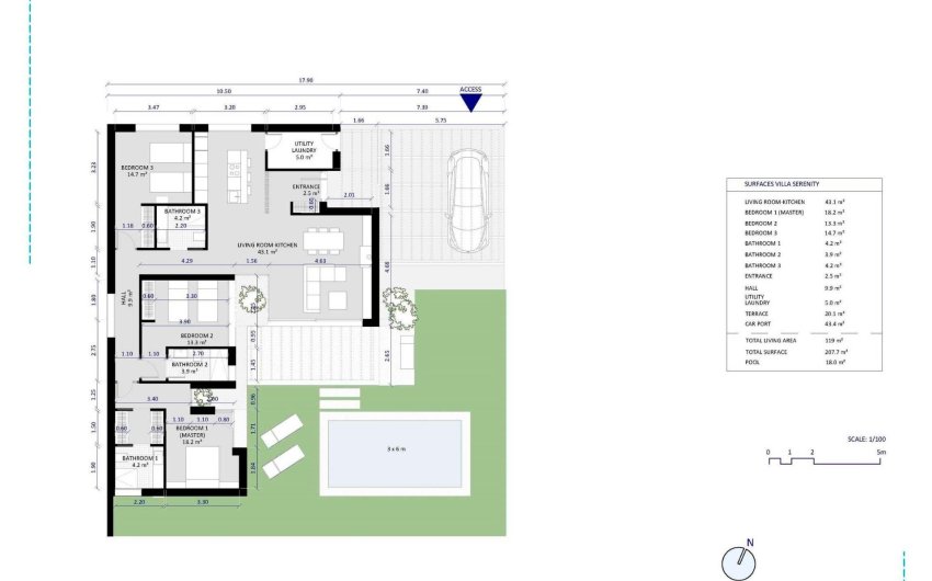 Obra nueva - Villa -
Baños y Mendigo - Altaona Golf