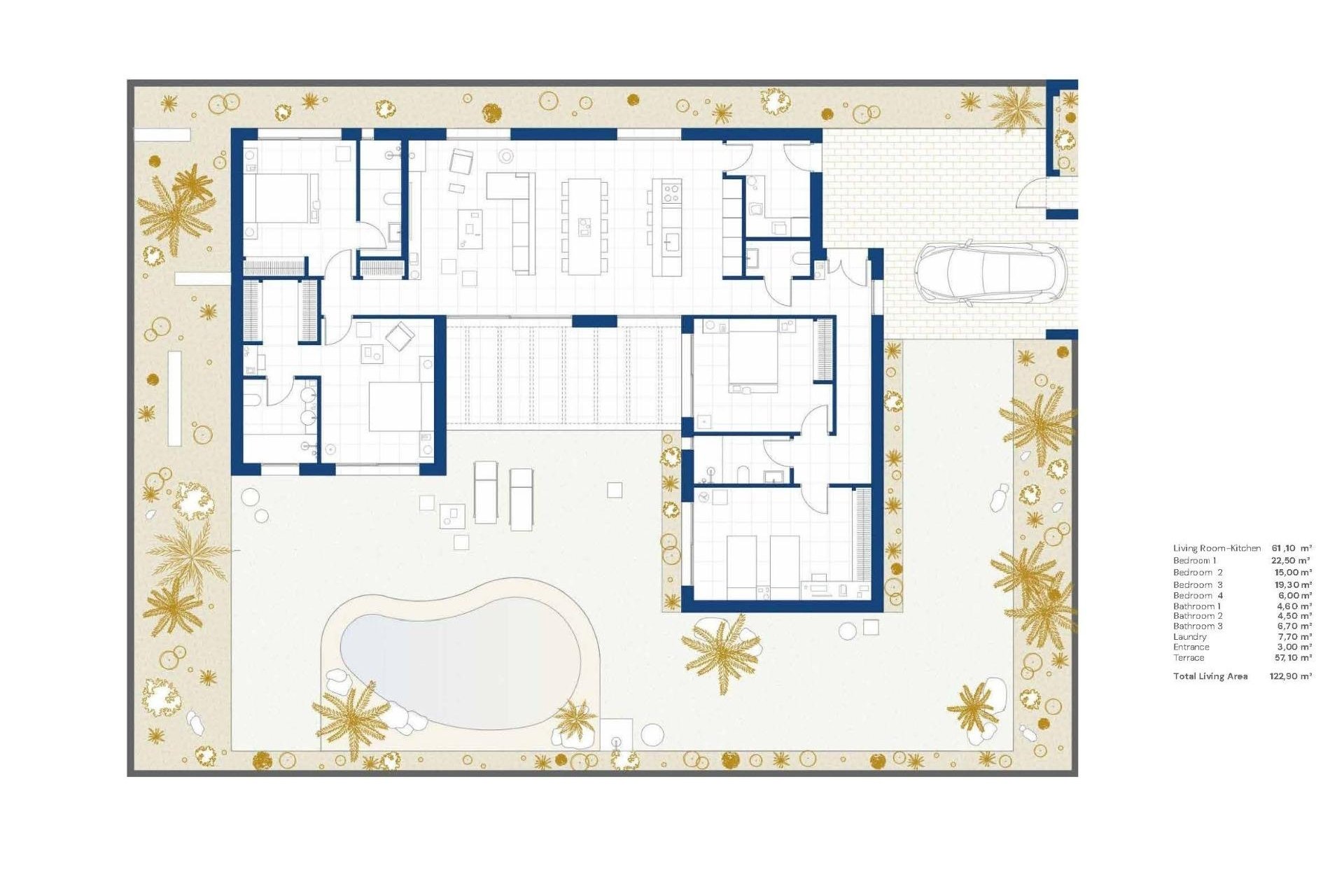 Obra nueva - Villa -
Baños y Mendigo - Altaona Golf