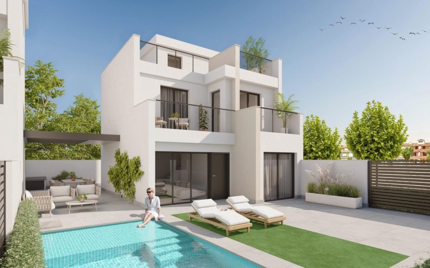 Obra nueva - Villa -
Los Alcazares - Playa la Atascadera