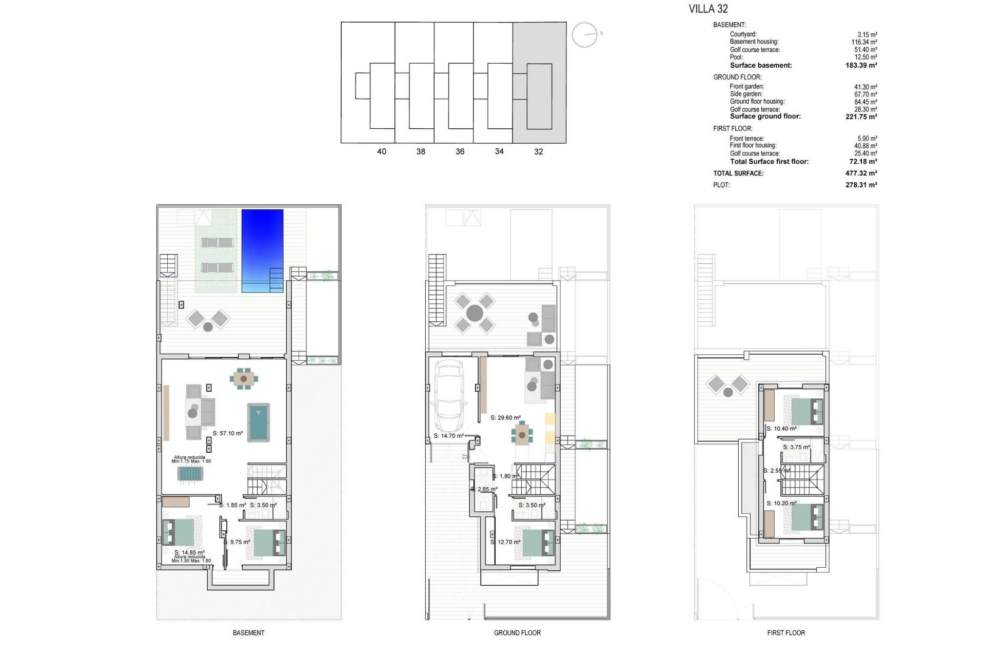 Obra nueva - Villa -
Los Alcazares - Serena Golf