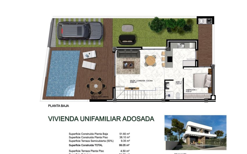 Obra nueva - Villa -
Los Montesinos - La Herrada