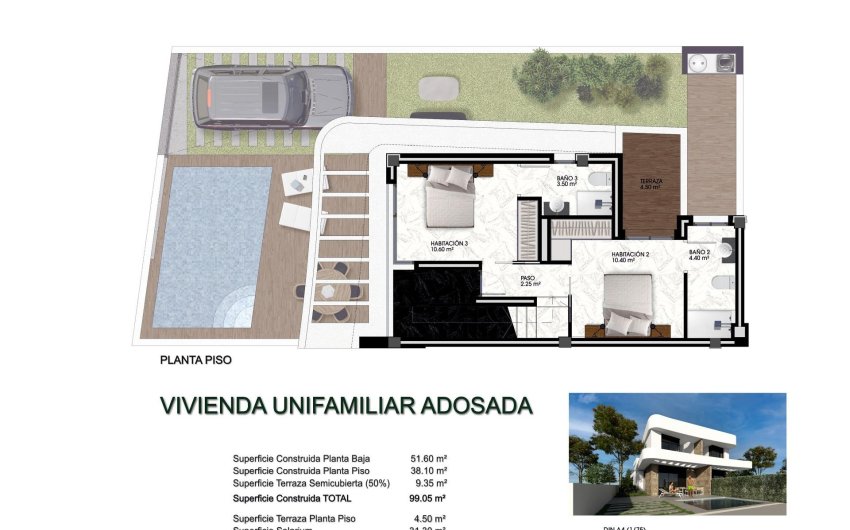 Obra nueva - Villa -
Los Montesinos - La Herrada