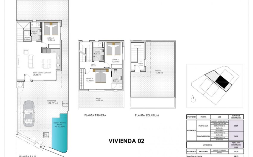 Obra nueva - Villa -
Pilar de la Horadada - pueblo