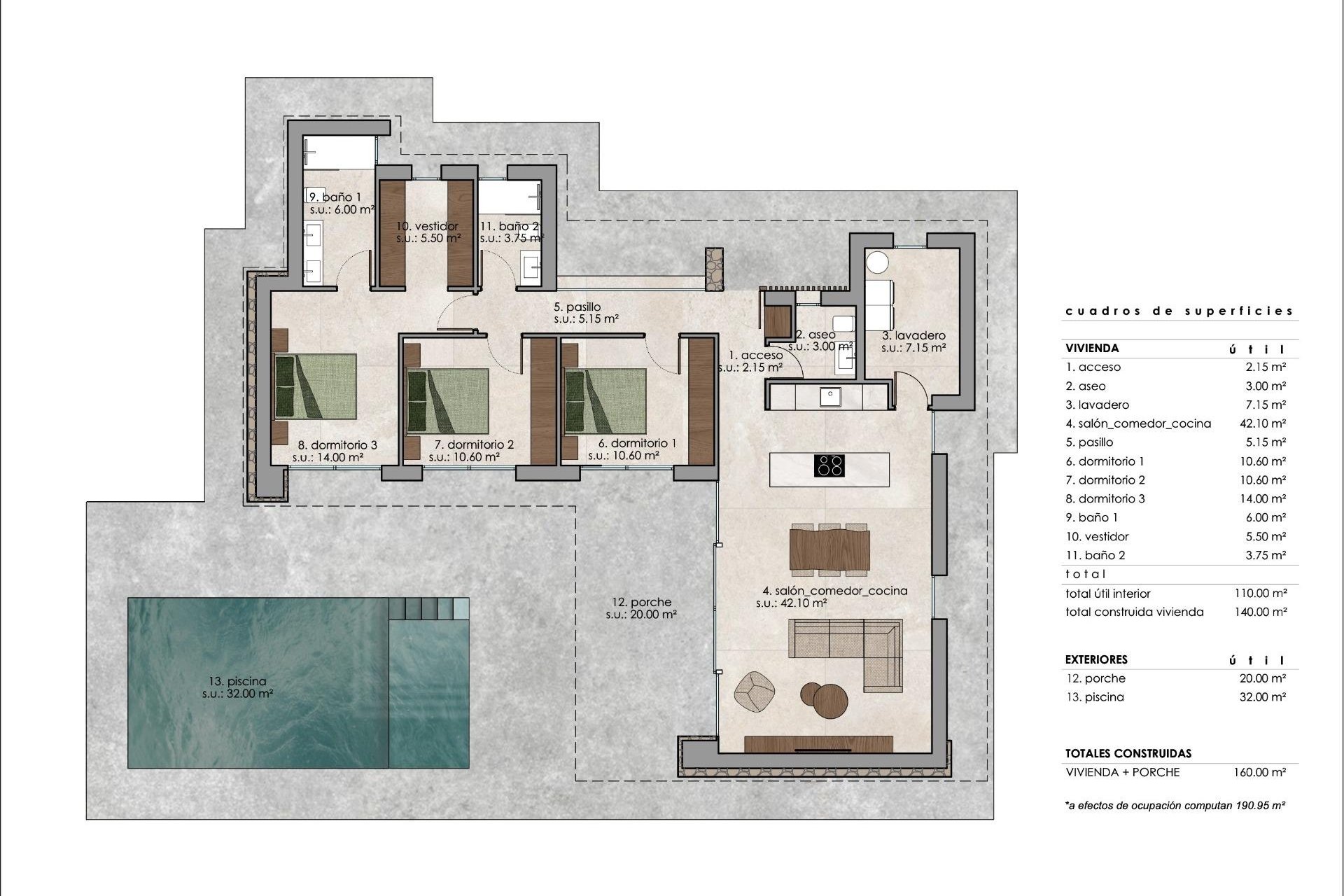 Obra nueva - Villa -
Pinoso - Lel