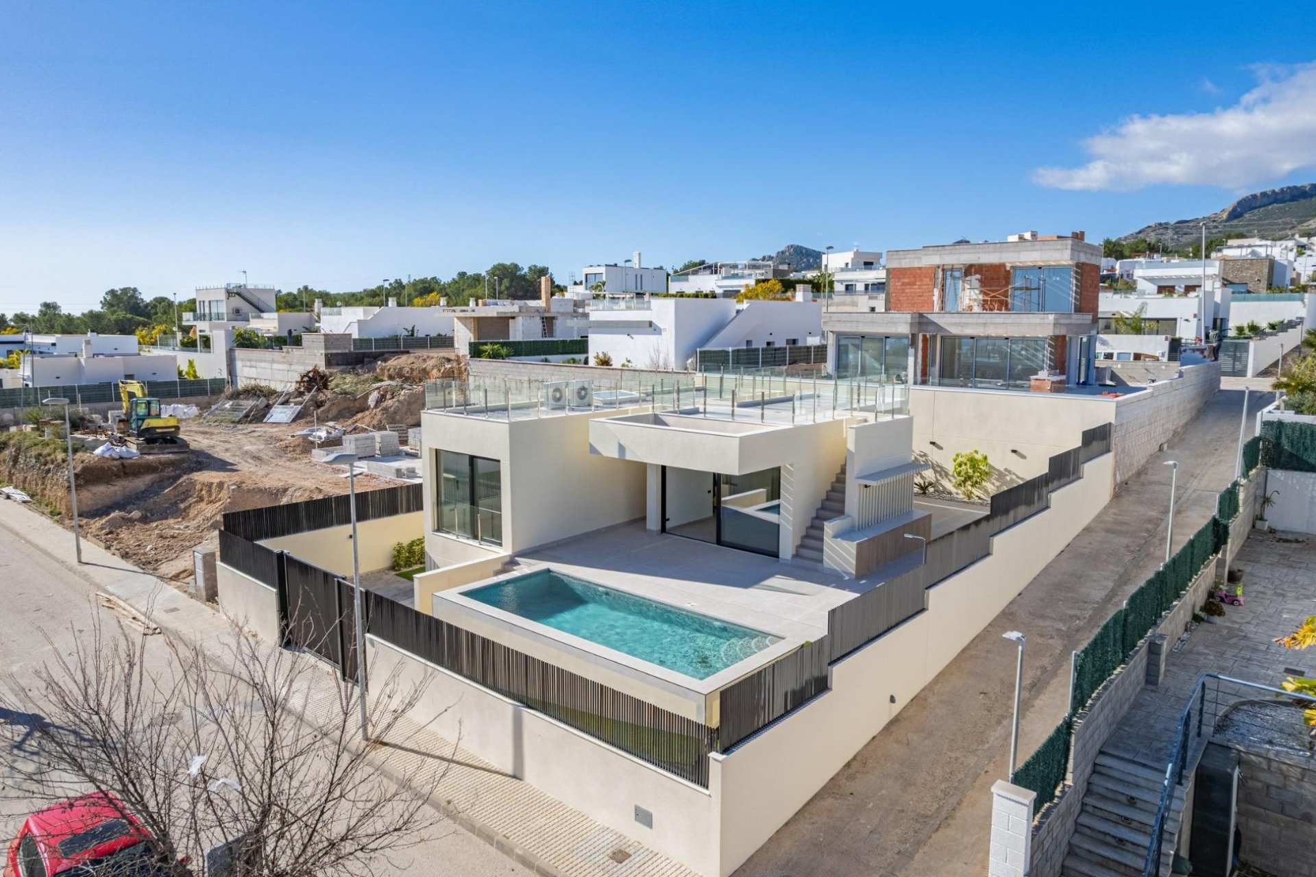 Obra nueva - Villa -
Polop - La Alberca