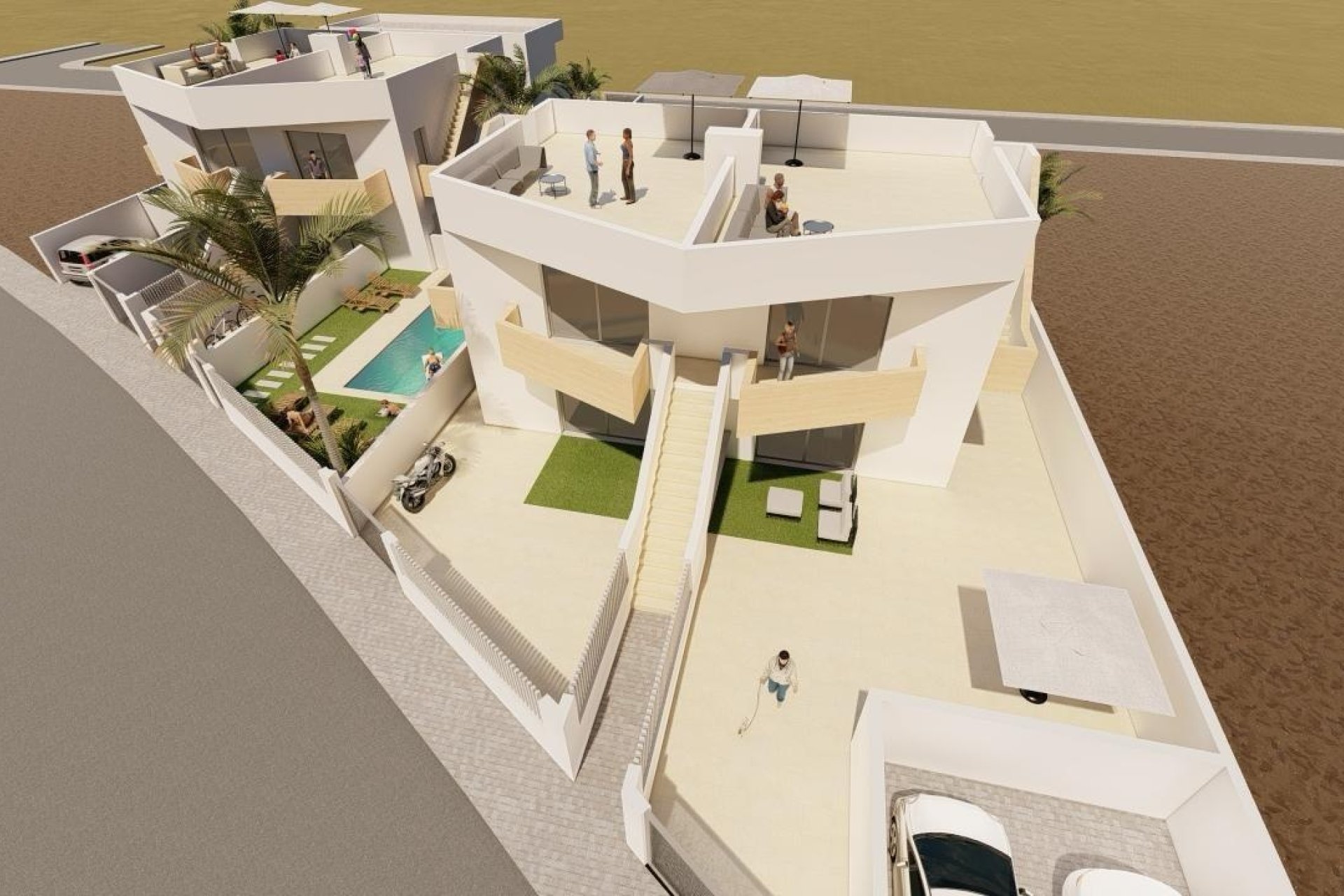 Obra nueva - Villa -
Puerto de Mazarron - Mar De Plata