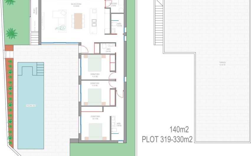 Obra nueva - Villa -
San Javier - Parque del doce