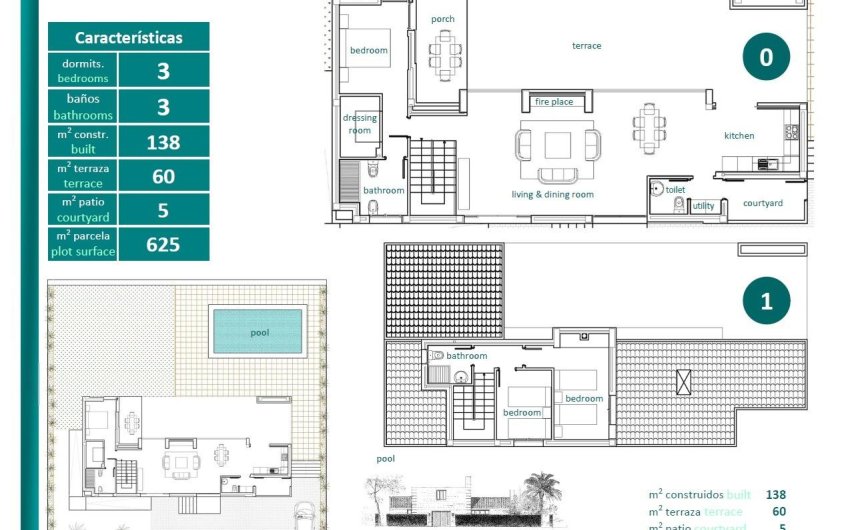 Obra nueva - Villa -
Sucina - Peraleja Golf
