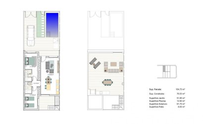 Obra nueva - Town House -
San Javier - Parque del doce