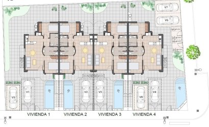 New Build - Bungalow -
Pilar de la Horadada - pueblo