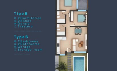 Nieuwbouw Woningen - Ground Floor Bungalow -
San Pedro del Pinatar - Los Pinos