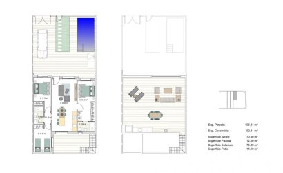 Obra nueva - Town House -
San Javier - Parque del doce